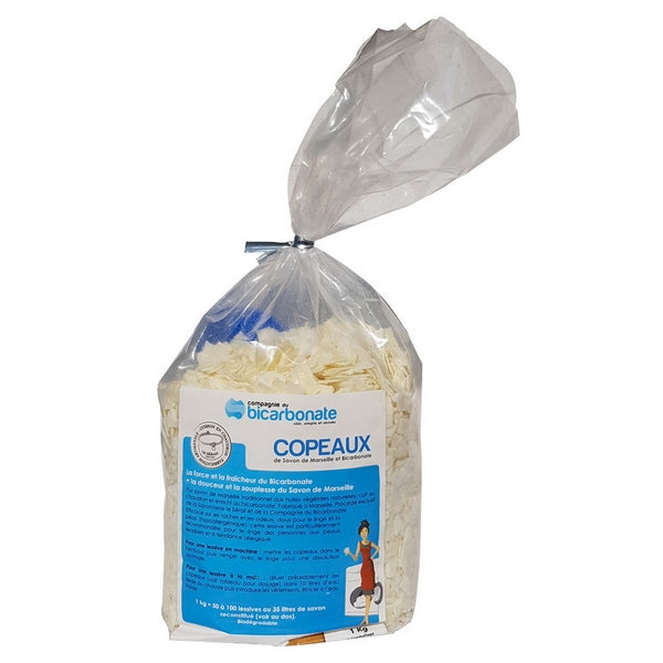 Copeaux de savon de marseille au bicarbonate neutre - 1