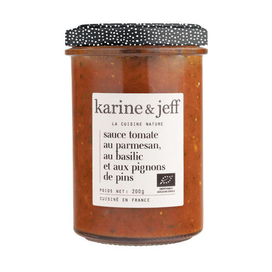 Sauce tomate au parmesan au basilic et aux pignons de pin - 1