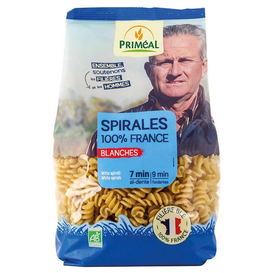 Spirales 100% france blanches bio - 1