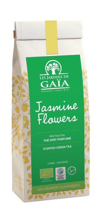 Jardins De Gaïa -- EOL Thé vert bio jasmin flowers (moli hua cha/chine) - 100 g